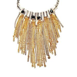 MIRAGE Silver and Gold Color Fashion Necklace